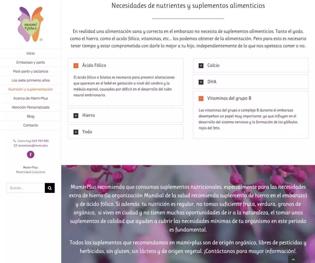 mami.plus nutrition - preview