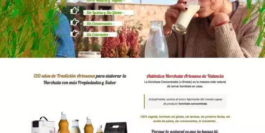 Horchatas Hisc top home view